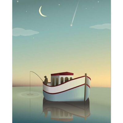 Vissevasse Plakat - 50x70 - Fiskeren