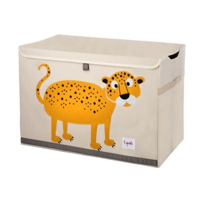 3 Sprouts Opbevaringkasse - 38x61x37 - Leopard