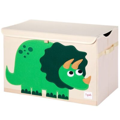 3 Sprouts - Opbevaringskasse - Green Dino