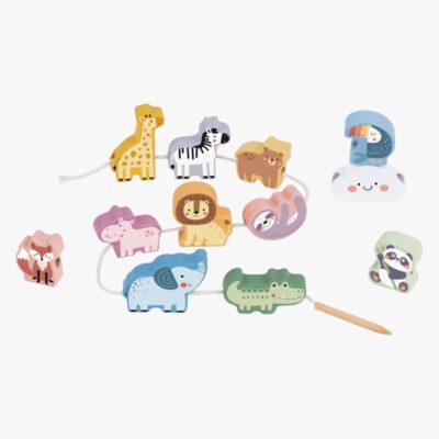 Tooky Toy Lacing Animals Aktivitetslegetøj