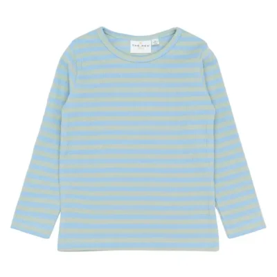 Fro Rib Bluse - Forever Blue Striped - 80