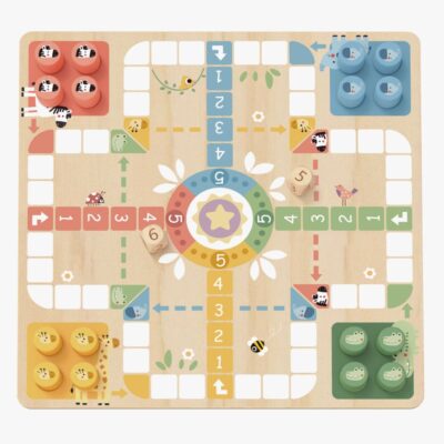 Tooky Toy Ludo Brætspil 2-i-1