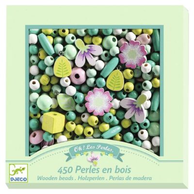 Djeco Træperler - 450 stk. - Blomster og Planter