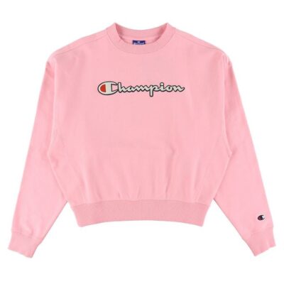 Champion Fashion Sweatshirt - Rosa m. Logo