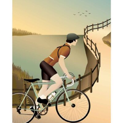Vissevasse Plakat - 30x40 - Cycling In The Hills