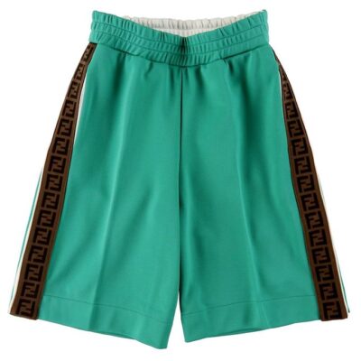 Fendi Shorts - Grøn m. Logobånd