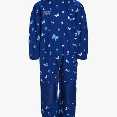 Petite Chérie Atelier Julie Softshelldragt, Butterflies and Flowers Medieval Blue, 98