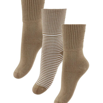 Hust and Claire Strømper - Bambus - 3-pak - HCFuxie - Warm Sand