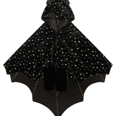 Mimi & Lula Kappe m. Hætte - Black Bat Halloween