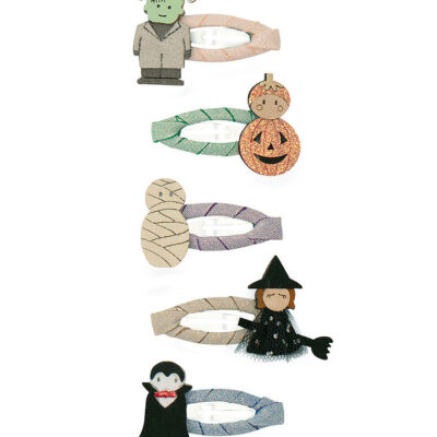 Mimi & Lula Hårspænder - 5-pak - 4 cm - Mini Monster