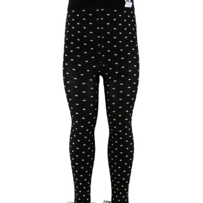 Mini Rodini Leggings - Polka Dot Lace - Sort