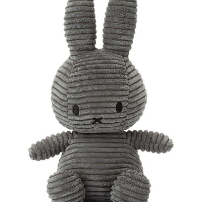 Bon Ton Toys Bamse - 23 cm - Miffy ECO Corduroy - Grey