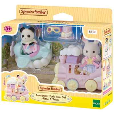 Sylvanian Families Legesæt Forlystelsespark Flyvemaskine & Tog