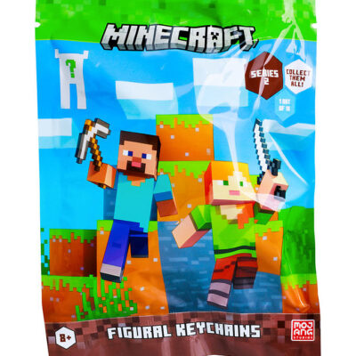 Minecraft Nøglering - Figur - 6 cm - Assorteret