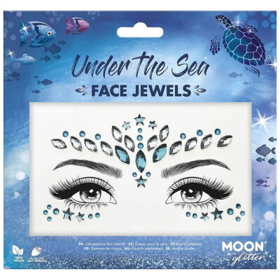 Smiffys Ansigtsdekoration - Moon Glitter Face Jewels