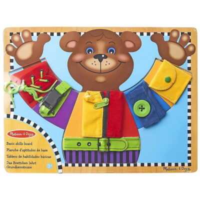 Melissa & Doug - Wooden Basic Skills Puzzle Board
