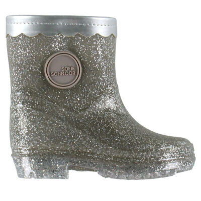 Perlask Gummistøvler - Silver - 28