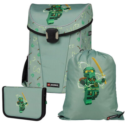 LEGO® Ninjago Skoletaskesæt - 29,5 L - Easy Light - Spinjitzu Ma