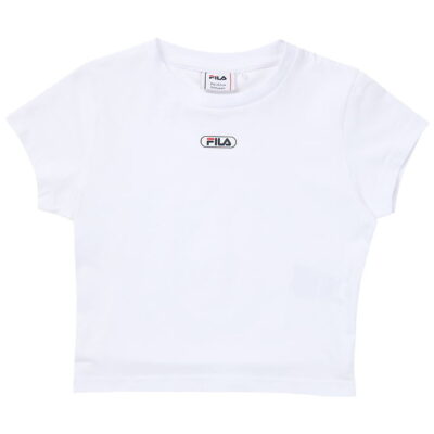 Fila T-shirt - Ceranova Cropped - Bright White m. Logo