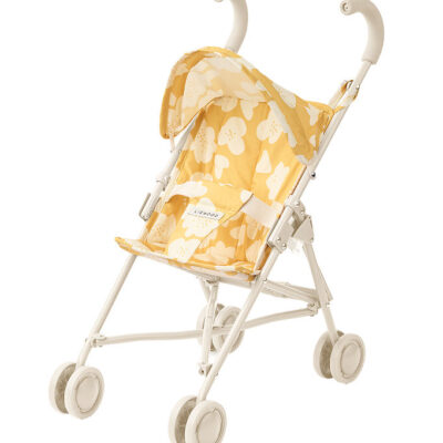 Liewood Dukkeklapvogn - Elsie - Flower/Lemon yellow
