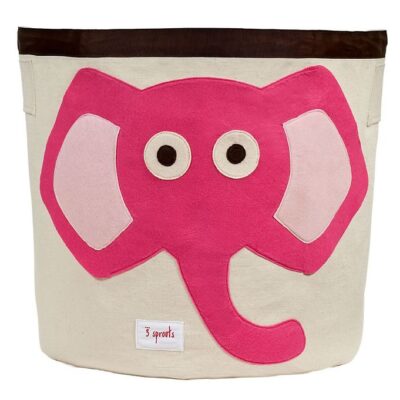 3 Sprouts Opbevaringskurv - 44,5x43 - Elefant