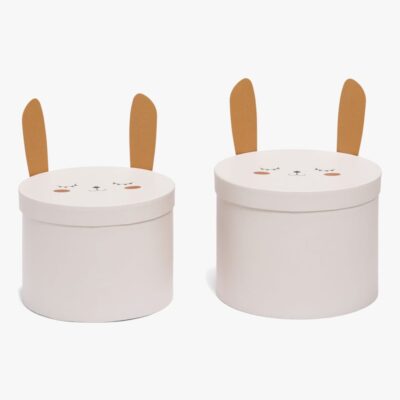 Alice & Fox Opbevaringskasser 2-pak Kanin, Lyserød