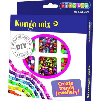 Playbox Perlesæt - 480 stk - Kongo Mix