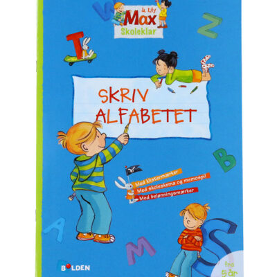 Forlaget Bolden Opgavebog - Skoleklar: Skriv Alfabet - Dansk