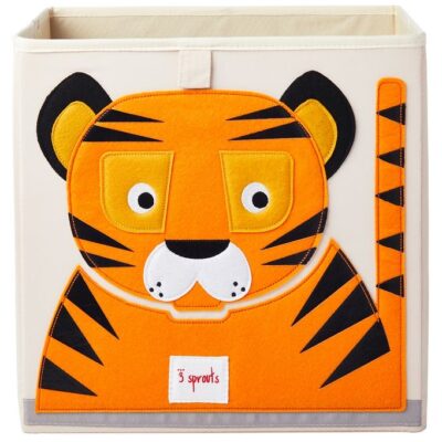 3 Sprouts Opbevaringskasse - 33x33x33 - Tiger