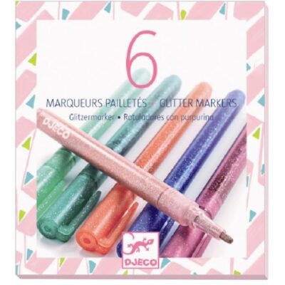 Djeco Tuscher - 6 stk. - Pastel m. Glimmer