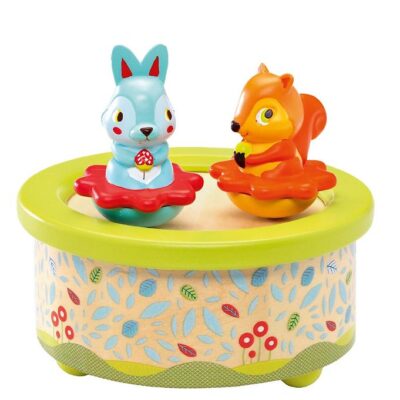 Djeco Spilledåse - 12 cm - Træ - Venner