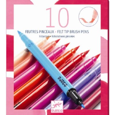 Djeco Tuscher - 2-i-1 - 10 stk. - Pastelfarver