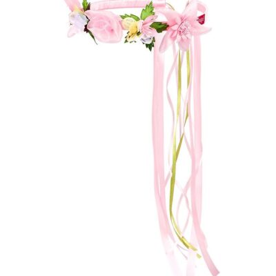 Souza Udklædning - Hårbøjle m. Blomster - Maud - Rosa