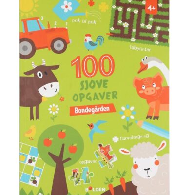 Forlaget Bolden Bog - 100 Sjove Opgaver: Bondegården - Dansk