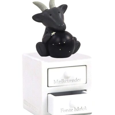 Kids by Friis Hårlok/Tandæske m. Stjernetegn - 6 cm - Stenbukken