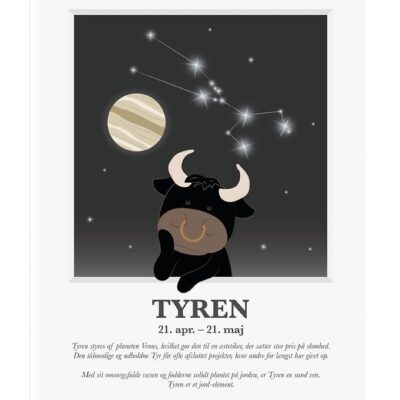 Kids by Friis Plakat - Stjernetegn - Tyren