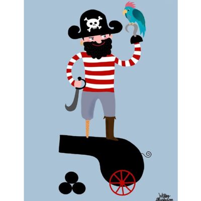 Citatplakat Plakat - A3 - Pirate and Parrot