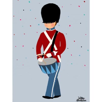 Citatplakat Plakat - B2 - Little Guard With Drum