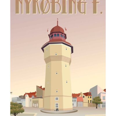 Vissevasse Plakat - 30x40 cm - Nykøbing F.