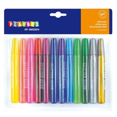 Playbox Glitterlim - 12 Farver