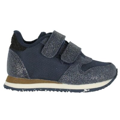Woden Sko - Sandra Pearl - Navy m. Glimmer