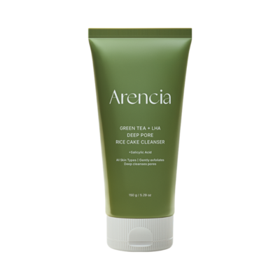 Arena - Green Tea + LHA Deep Pore Rice Cake Cleanser - Green - 150g
