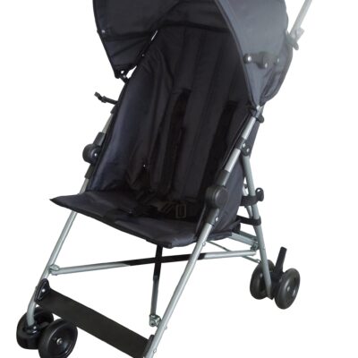 Asalvo - Klapvogn Moving - Coal - Unfolded: 46 cm W x 74 cm L x 94 cm H; Folded: 107 cm W x 22 cm L x 22 cm H