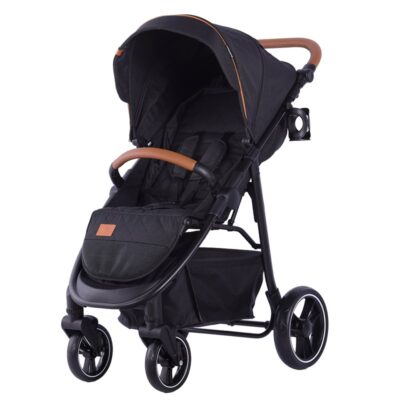 Babytrold - Malaga Klapvogn - Night - Sort - 87 x 43 x 58 cm