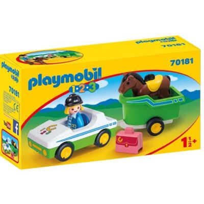 Bil med hestetrailer - PL70181 - PLAYMOBIL 1.2.3
