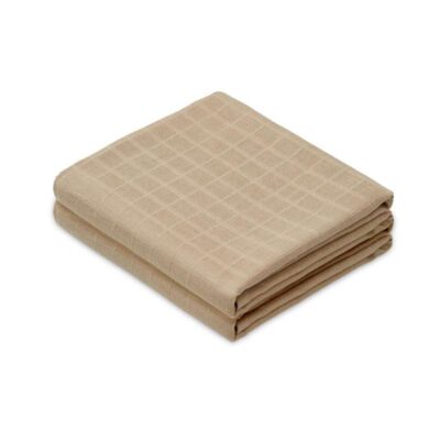 Cam Cam Stofbleer - Musselin - 70x70 cm - 2-pak - Latte
