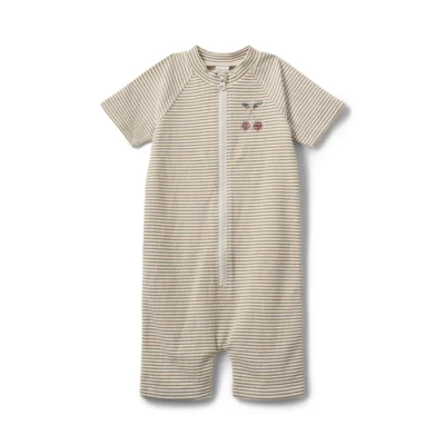 Tilla Badedragt - Warm Stone Stripe - 80