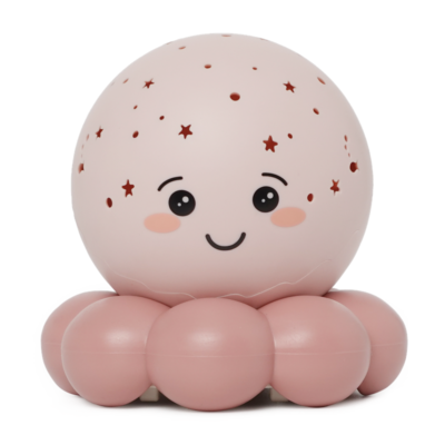 Cloud B - Twinkles To Go natlampe Octopus - Pastel Pink