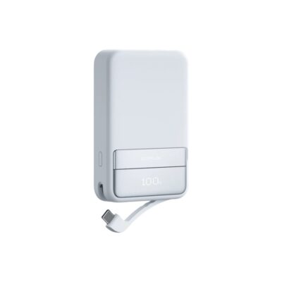 EcoFlow Rapid Magnetisk Powerbank 10.000 mAh – Sølv – Ekstra Kapacitet & Hurtig Opladning