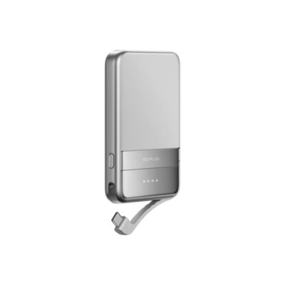 EcoFlow Rapid Magnetisk Powerbank 5.000 mAh – Sølv – Hurtig Opladning & Elegant Design